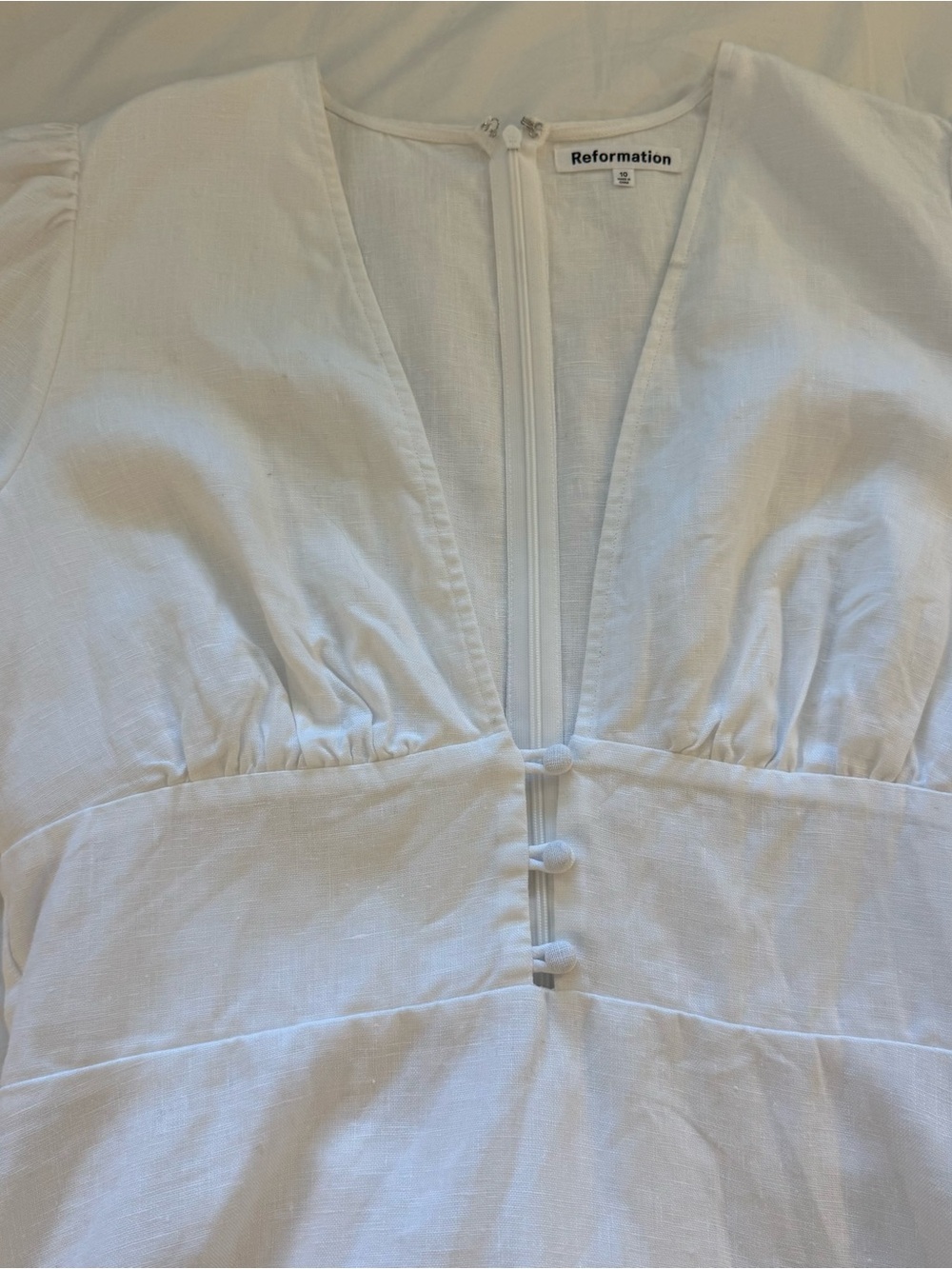 Reformation Simi Linen Dress - Picture 6 of 8